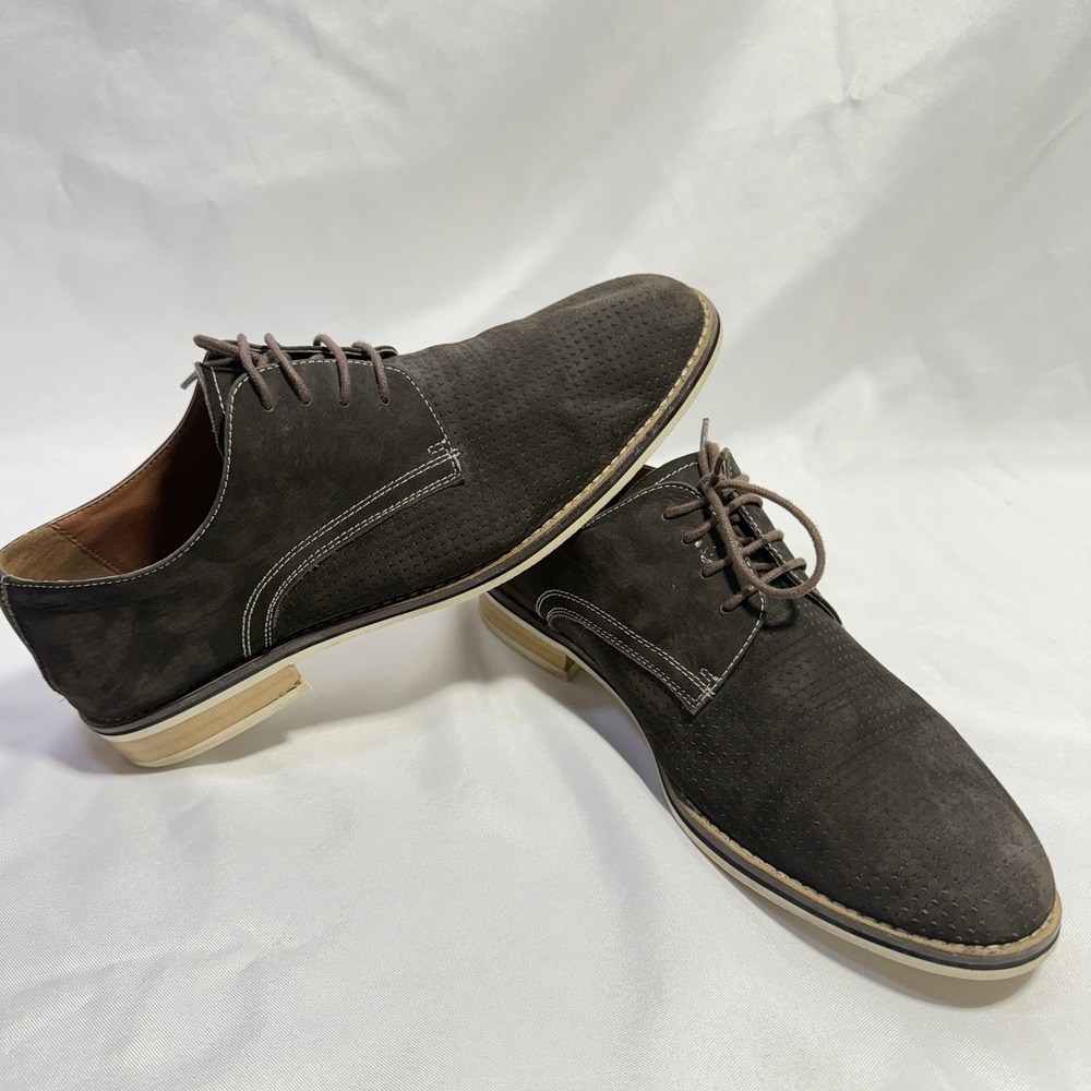 Joes‎ Jeans Shoes Mens 10 Suede Oxford Dress Shoes Brown Lace Up